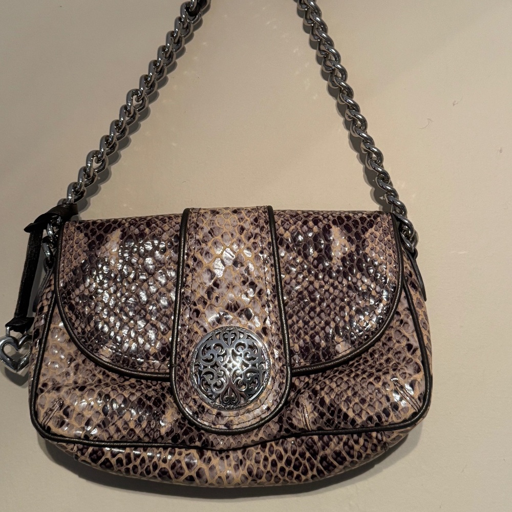 Brighton snake skin print purse